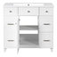 Armoire de meuble-lavabo 36 po avec comptoir, style Shaker, portes et tiroirs à fermeture en douceur pour un rangement élégant-116332530