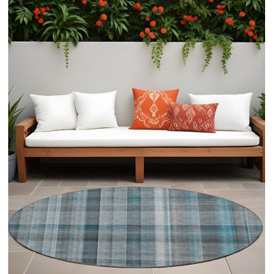 Tapis d'intérieur rond 8 po