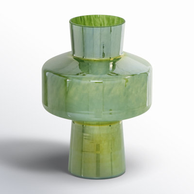 The Novogratz Glass Decorative Green Vase