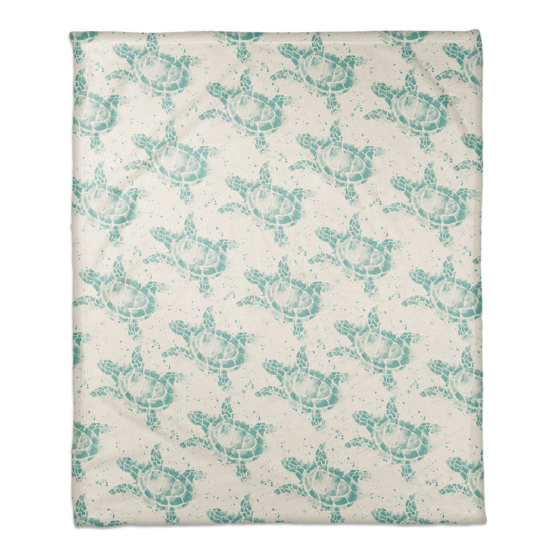 Hand Woven Throw Blanket, Teal