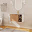 Meuble-lavabo mural simple 30 po avec comptoir en céramique Arbnor, meuble-lavabo flottant avec 2 portes et 1 tablette
