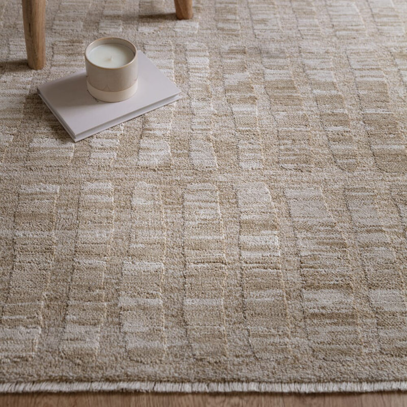 Asiatic Laurent Grid Beige Area Rug, Rectangle 200 x 300 cm