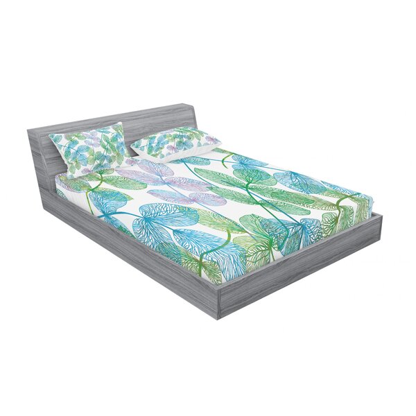 Ambesonne Microfiber Floral Sheet Set | Wayfair