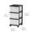 3-Drawer Rolling Storage Cart with Wheels