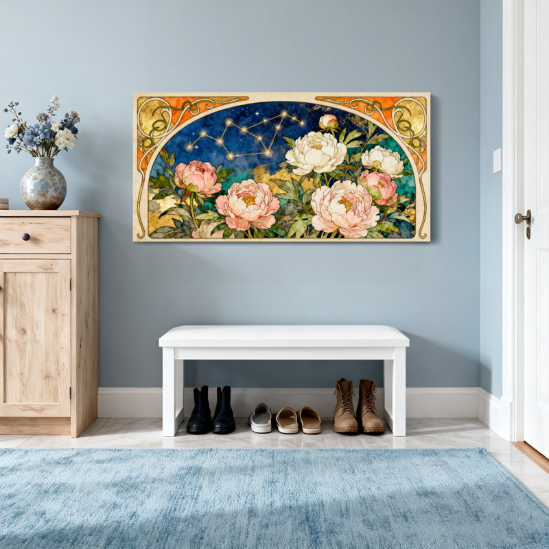 Œuvre de mode Fashion Constellation Night Sky, H 24 po x l 48 po