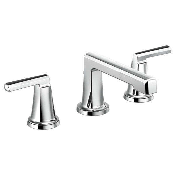 Levoir® Two-Handle Wall Mount Lavatory Faucet, Luxe Gold, Low Lever Handle, 1.5