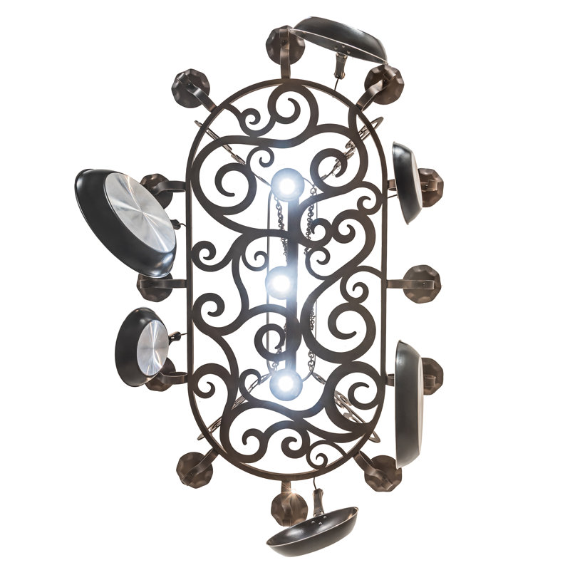 63" Long Neo 15 Light Pot Rack
