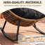 Fauteuil à bascule d'extérieur avec coussin Calcedonio-1313420462