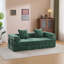 Canapé-lit convertible au sol avec coussin, support pour le dos et accoudoirs, canapé futon confortable pour le salon et la chambre à coucher, tissu chenille, vert foncé-23621352