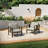 Junco Solid Wood Teak Outdoor Lounge Chair With Cushion And Arm-1326200988-1326200991