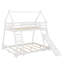 Lit superposé simple au-dessus de grand lit avec filets d'escalade et rampe d'escalade-2038154114
