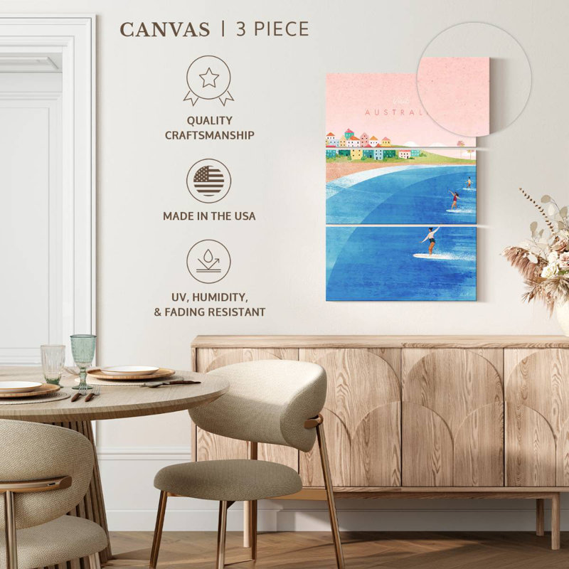 Affiche de voyage rétro Nicci, H 50 po x l 32 po