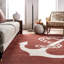 Tapis rouge / blanc en laine touffeté à la main Holub-1885371086