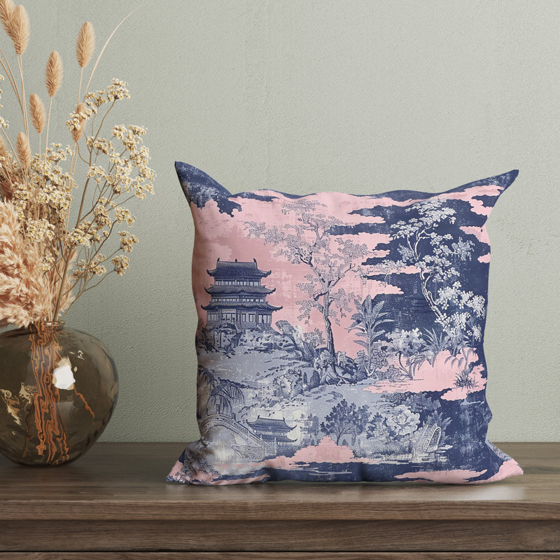 Nakhon Sawan Throw Pillow Cover, H 22 po x l 22 po