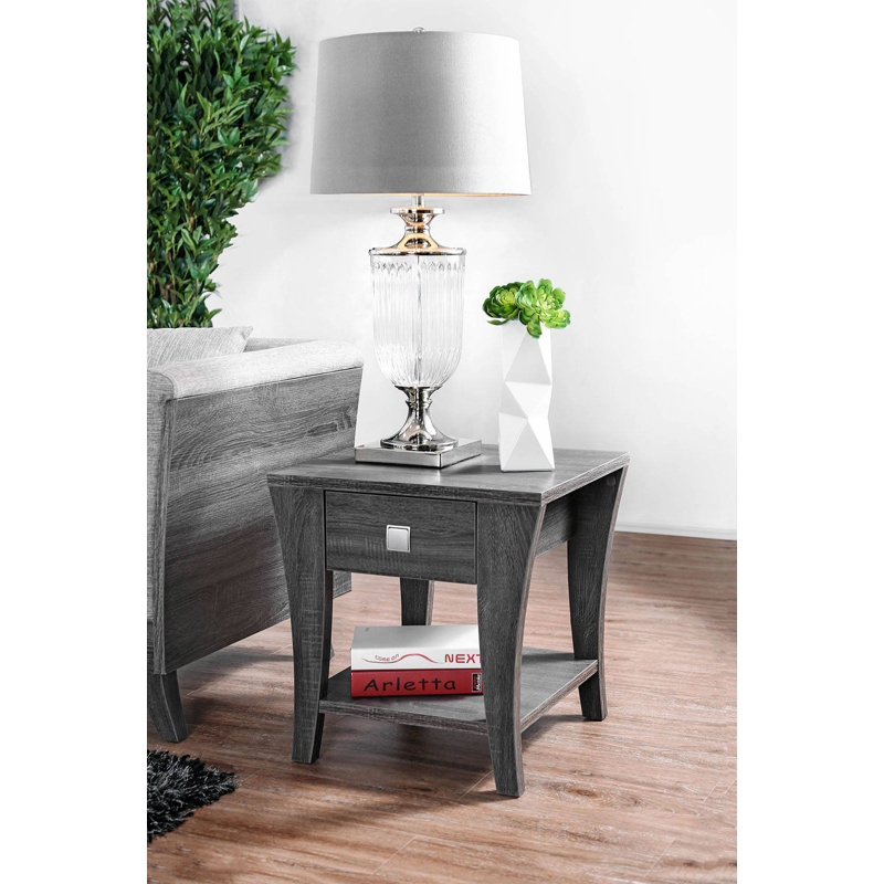 Leary End Table with Storage