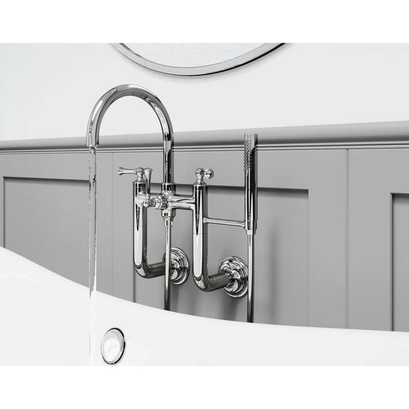 Wall Mounted Tub Spout, Polished Chrome
