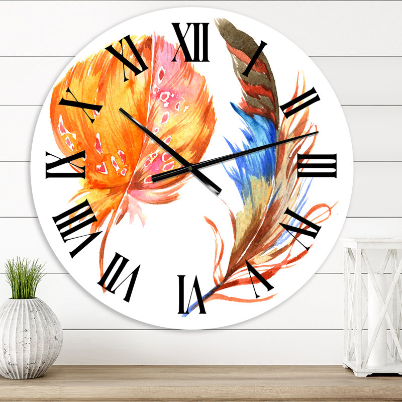 Horloge murale bohème et éclectique, Surdimensionné