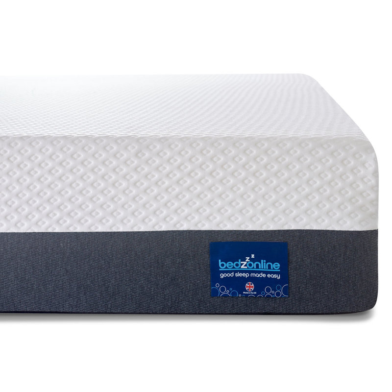Bedzonline 7" Half-Half Premium Cover Memory Foam Mattress with Long-Lasting Support, Double (4'6)