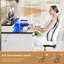 Bureau d'ordinateur 59 po avec 5 tiroirs et station de charge, bureau de ferme pour bureau personnel-1114676686