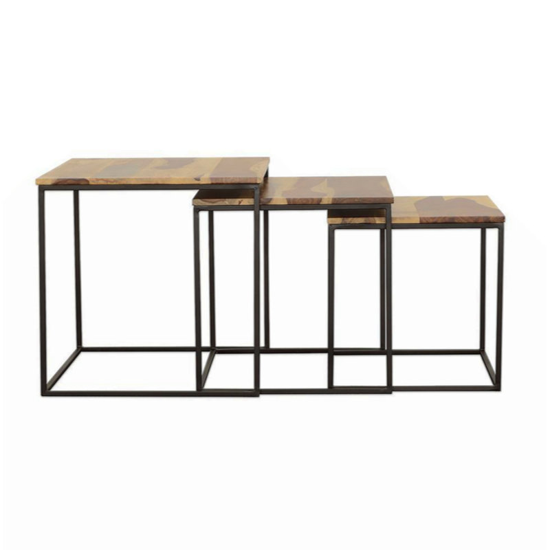 Ensemble de 3 tables gigognes