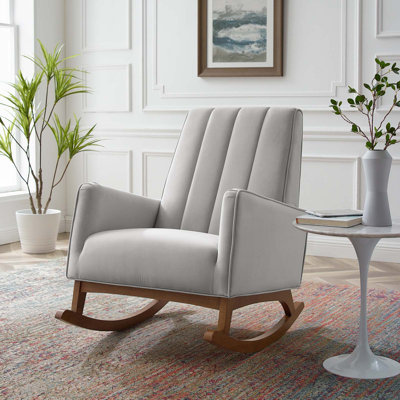 Chaise berçante en velours Sway Performance