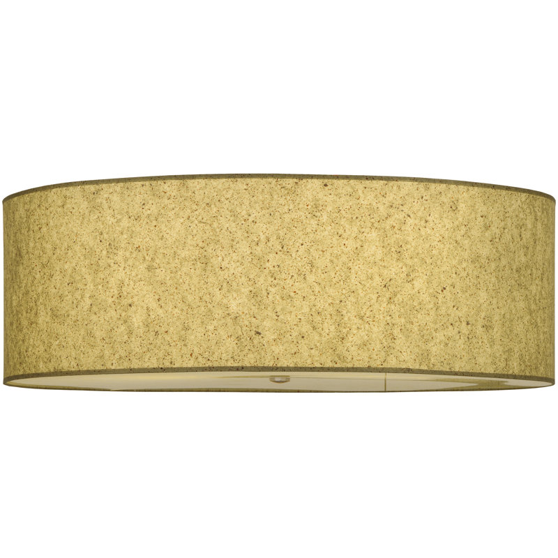 Plafonnier encastré en tissu, Aluminium naturel, Sauge Textrene
