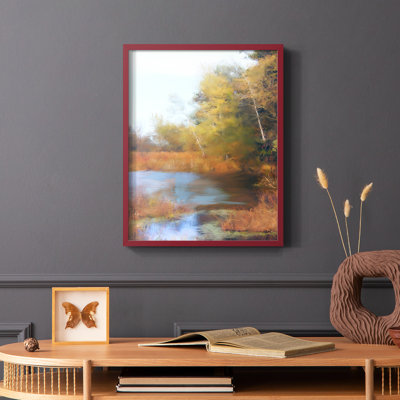 River Scene I Framed Print - Solid Wood