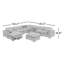 Canapé modulaire réversible surdimensionné neuf pièces Corto-449624428