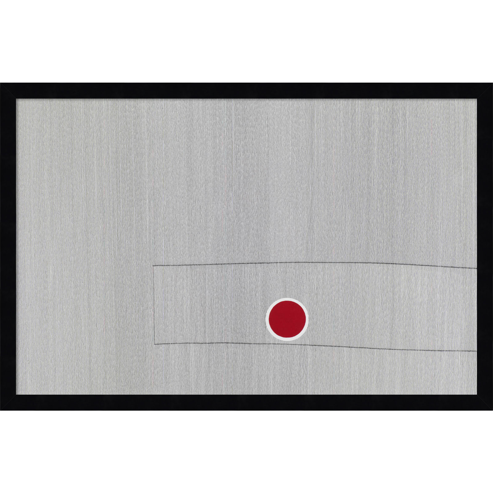 Grey Drawing Fifty Seven Print, Black, 17" H x 25" W x 1" D