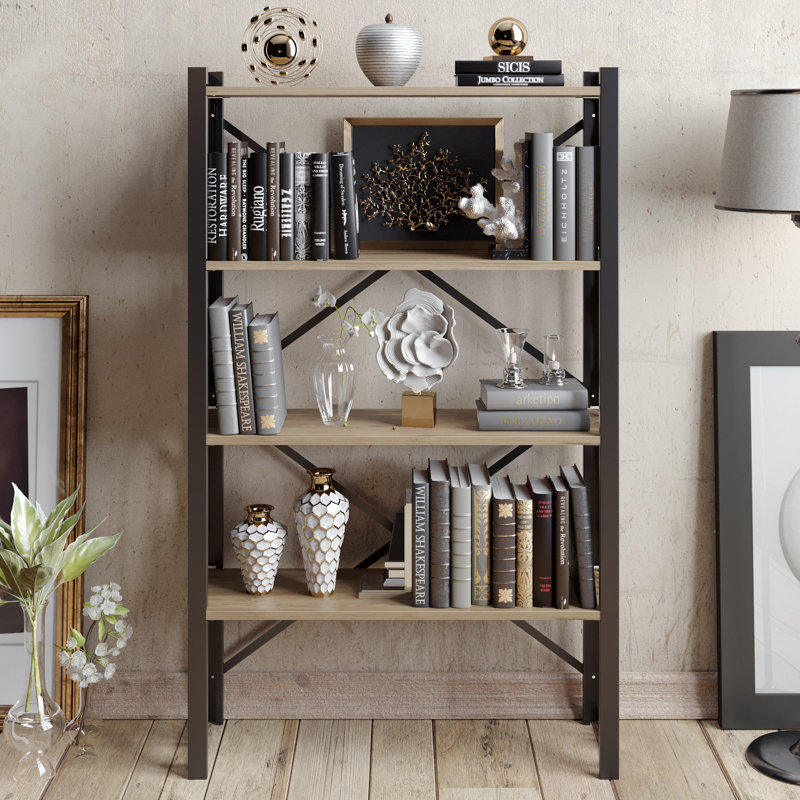 Phyllis Bookcase, Black/Oak
