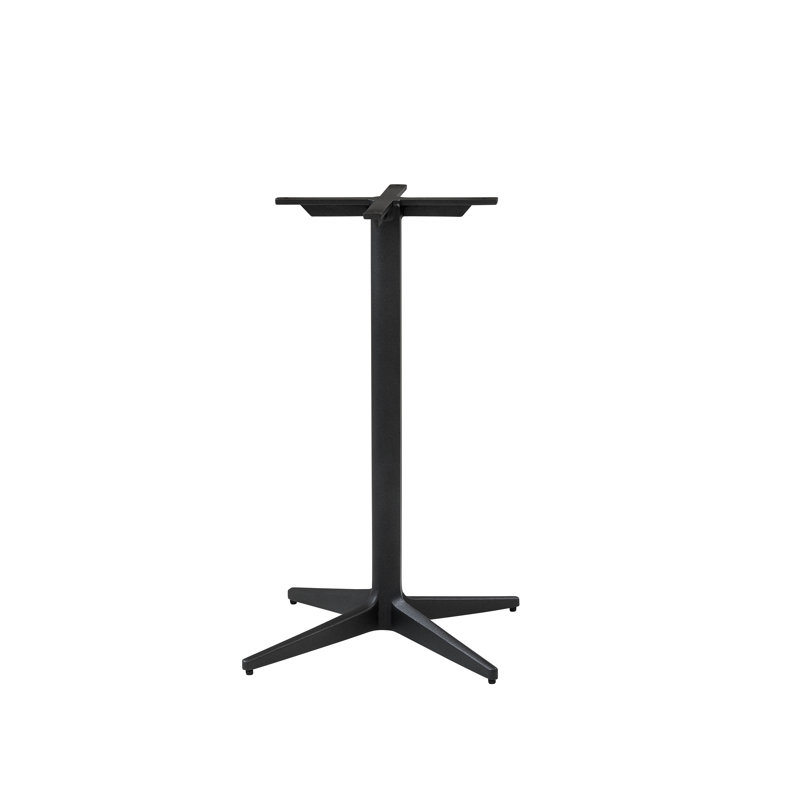 Drop Outdoor Round Coffee Table, Lava Gray, 29.6" W x 29.6" L x 29.4" H, White