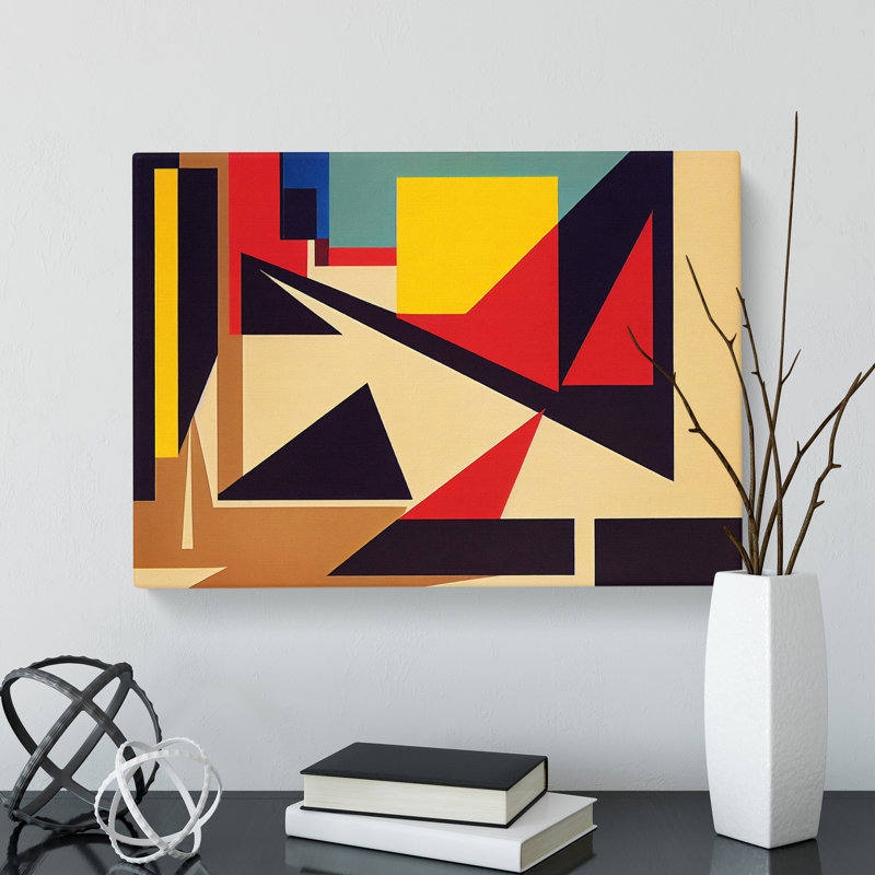 Art Suprematism - Wrapped Canvas, 50cm H x 76cm W x 3cm D