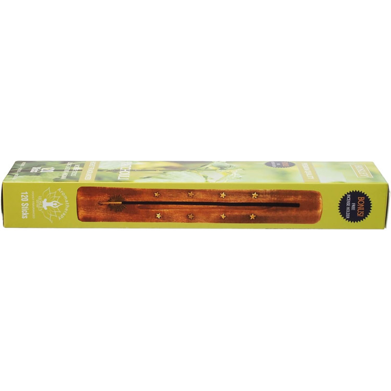 Paquet de 120 bâtons d'encens Hosley - Patchouli - Parfait pour la maison, le mariage, le spa, la méditation et l'aromathérapie
