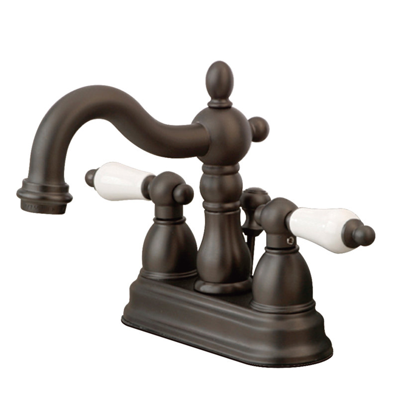 Centerset Bathroom Faucet with Drain Assembly, Oil Rubbed Bronze
