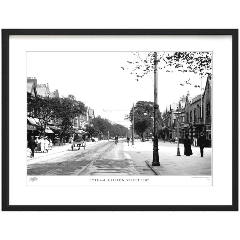 Lytham, Clifton Street 1907 - Single Picture Frame Print, 45cm H x 60cm W x 2.3cm D