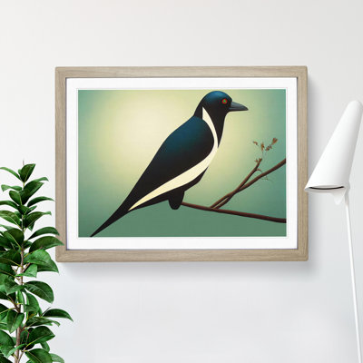 An Astonishing Magpie Bird - Framed Print