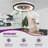 Makaiyla 24" Dimmable RGB LED Indoor Ceiling Fan Lights with Remote/APP Control, 6 Speeds, Timer, Quiet DC Motor-2079662161-2079662163