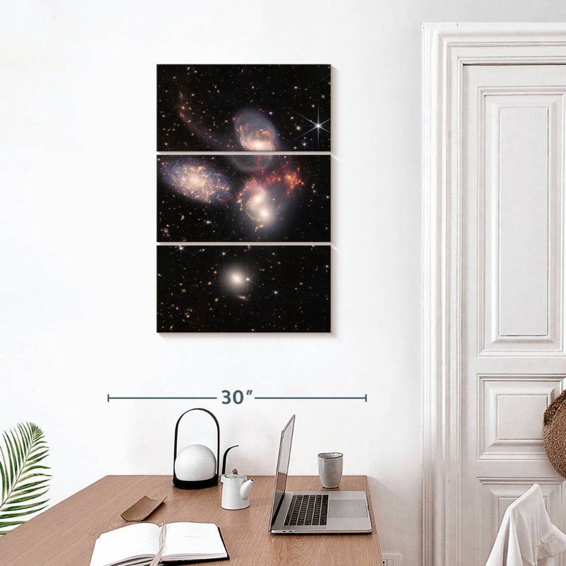 James Webb's Stephan's Quintet, 32" H x 20" W
