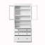 Armoire multifonctionnelle avec 3 tiroirs, tablettes réglables-805829257