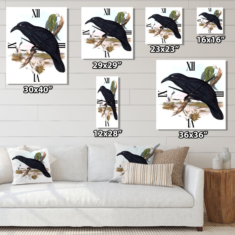 Horloge murale australienne Birds VI, Moyen