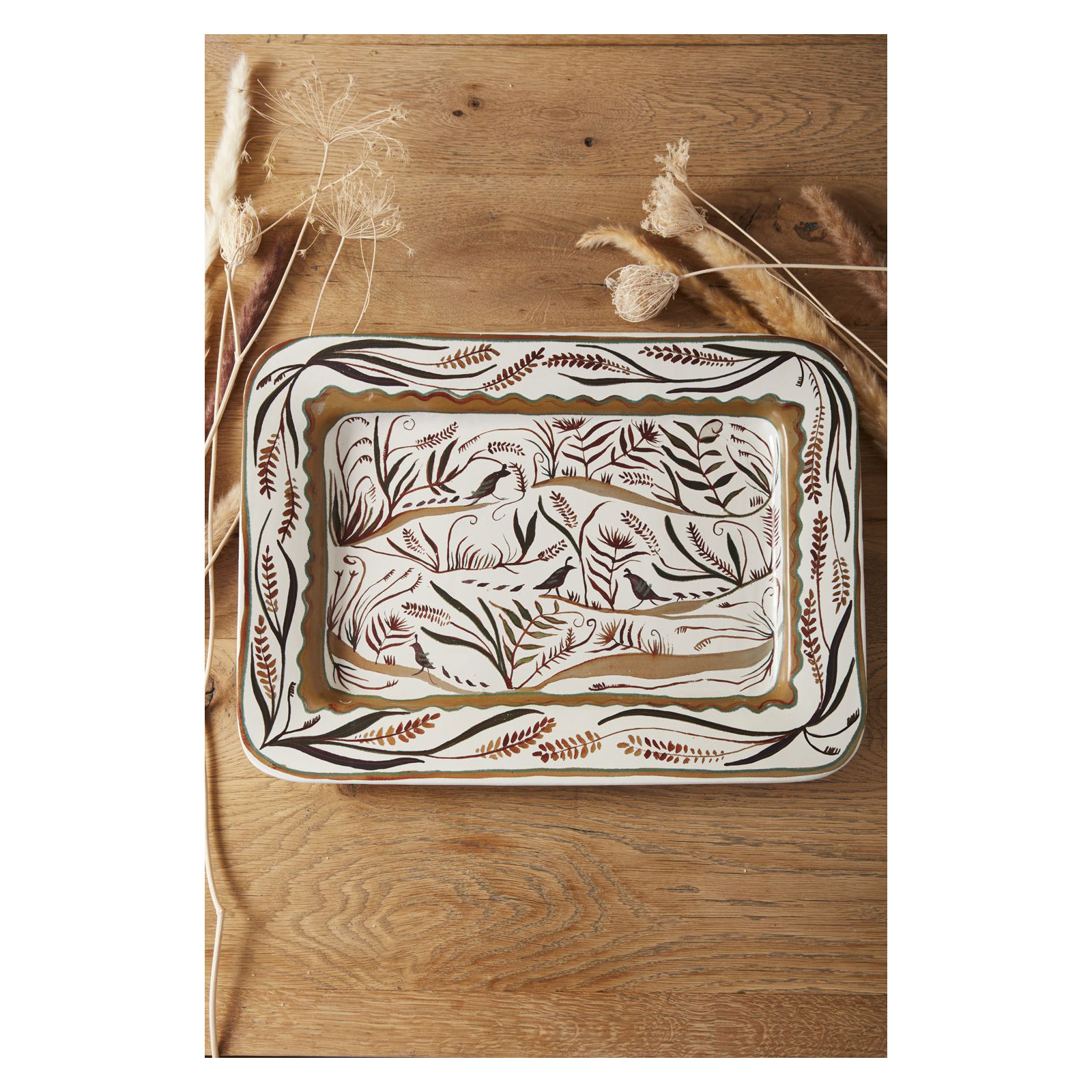 Etoile Modern Ceramic / Porcelain Tray - Set of 1