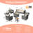Kloster 6 - Person Patio Conversation Set with Cushions-1249423099