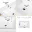 Meuble-lavabo de 24 po avec lavabo, blanc brillant. Pré-assemblé pour faciliter l'installation. Rangement en U Utilisation efficace. Tiroirs à fermeture en douceur, fonctionnement silencieux. Comptoir en résine de pierre. - Bois