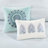 8 Piece Cotton Bedding King Blue - Printed Floral Reversible, Solid Euro Shams, Bed Skirt Comforter Watercolor Medallion Print,