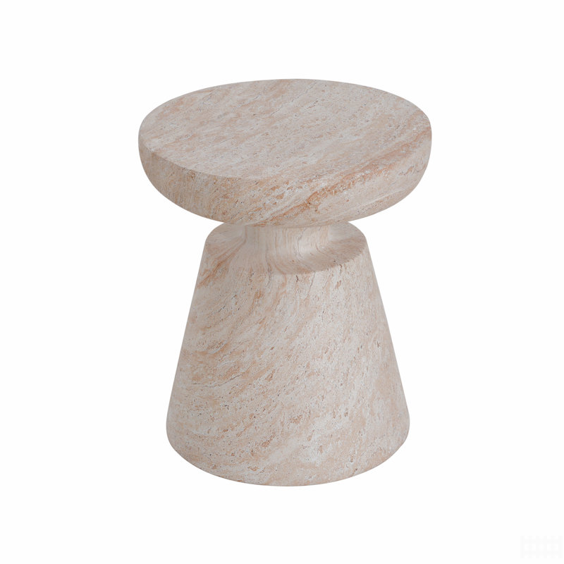 Outdoor/Indoor Lightweight Concrete Side Table