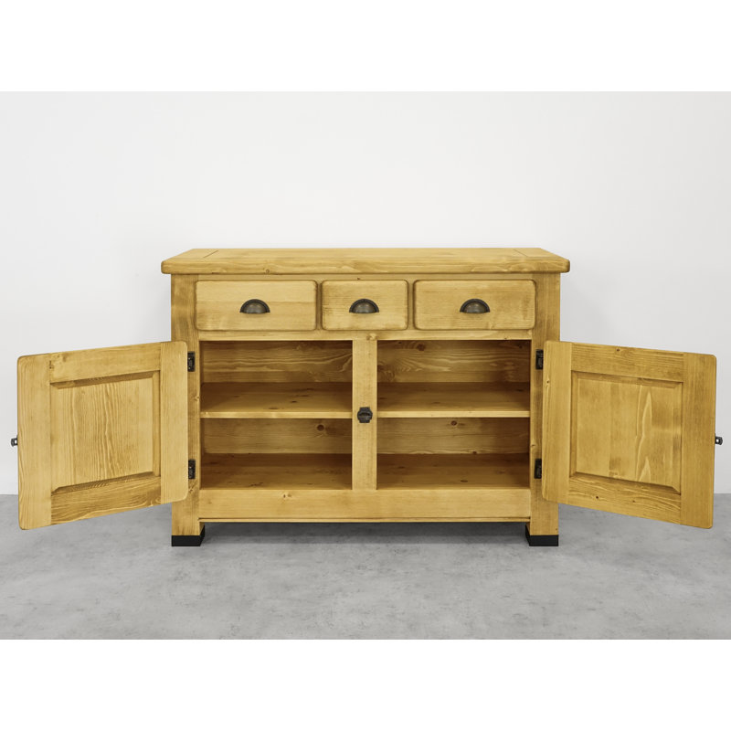 Vintage 116cm Solid Wood Sideboard