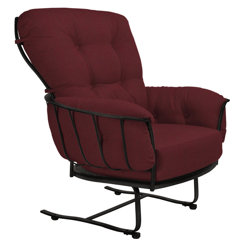 Monterra Outdoor Lounge Chair, Carbon Black, Cast Lagoon