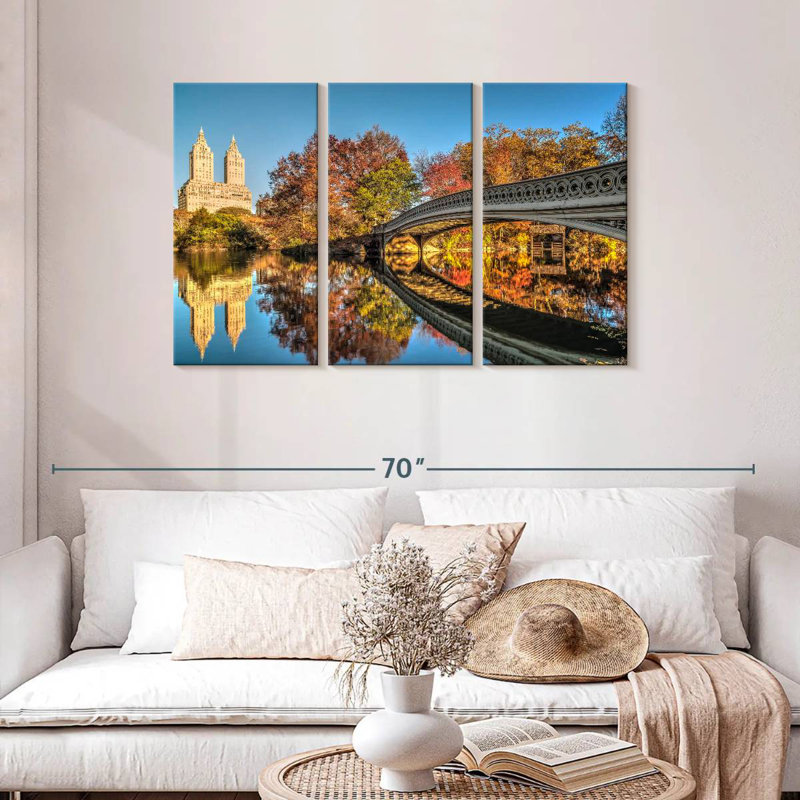 Réflexion du pont en arc Sebbie, H 28 po x l 45 po