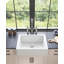24"L X 19" W Farmhouse/Apron Front Ceramic Kitchen Sink