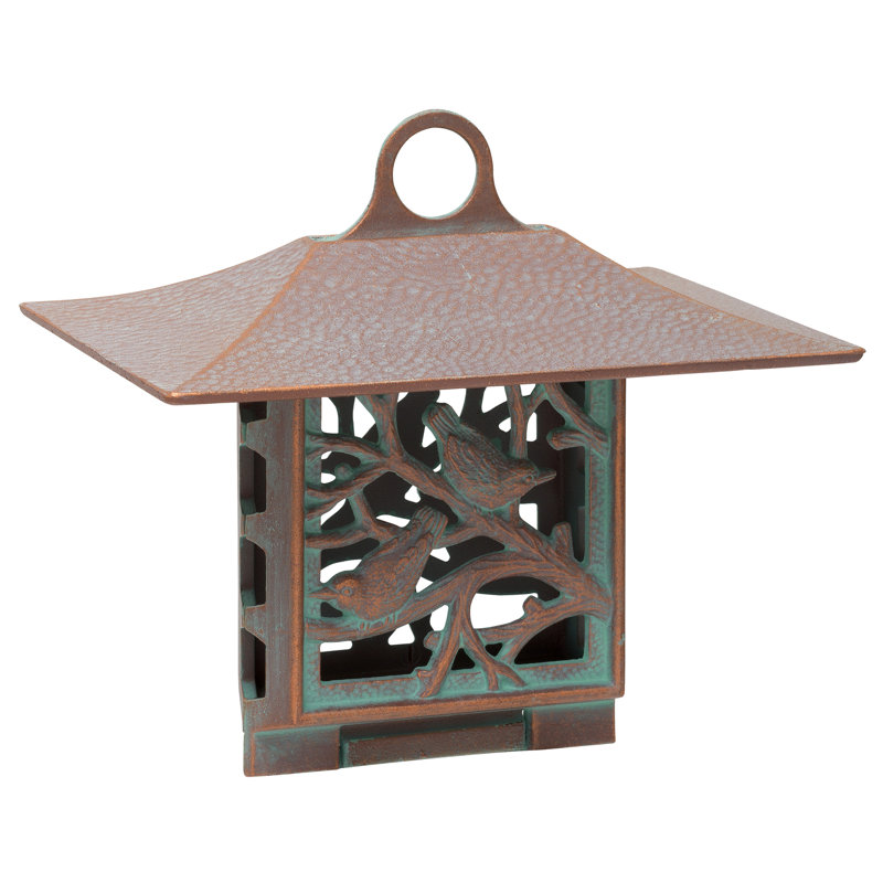 Nuthatch Suet Bird Feeder, Copper Verdi
